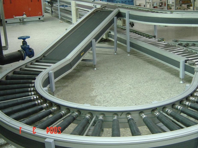 滾柱輸送機(jī)，滾道輸送機(jī)實(shí)例圖